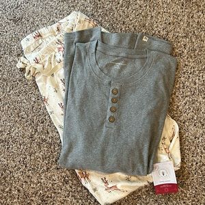 Burt’s Bees pajama set with deer